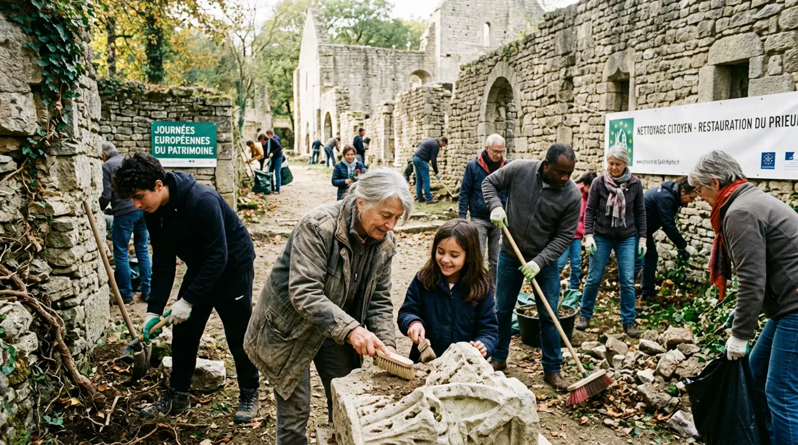 Action de terrain citoyenne et participation communautaire à la mise en valeur des sites